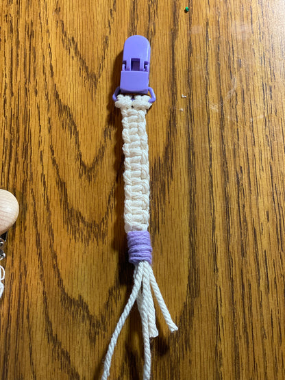 Macrame Pacifier Clips