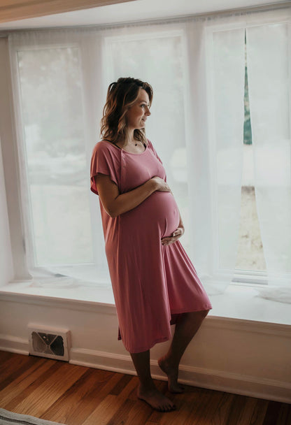 Maternity Mommy Labor and Delivery/ Nursing Gown