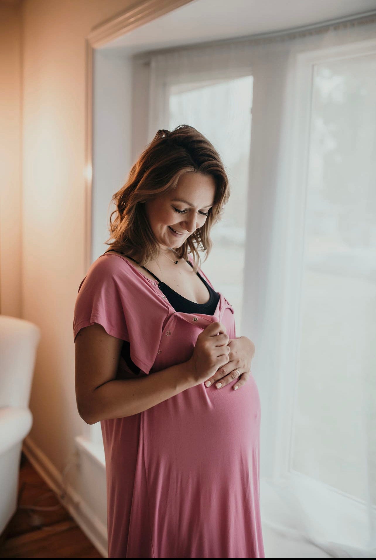 Maternity Mommy Labor and Delivery/ Nursing Gown