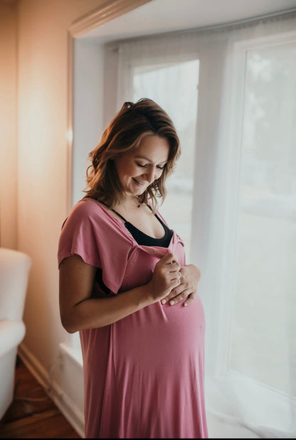 Maternity Mommy Labor and Delivery/ Nursing Gown