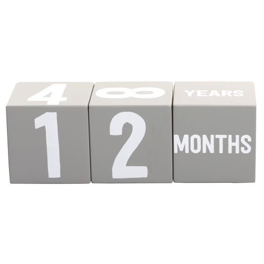 Milestone Age Blocks, Gray