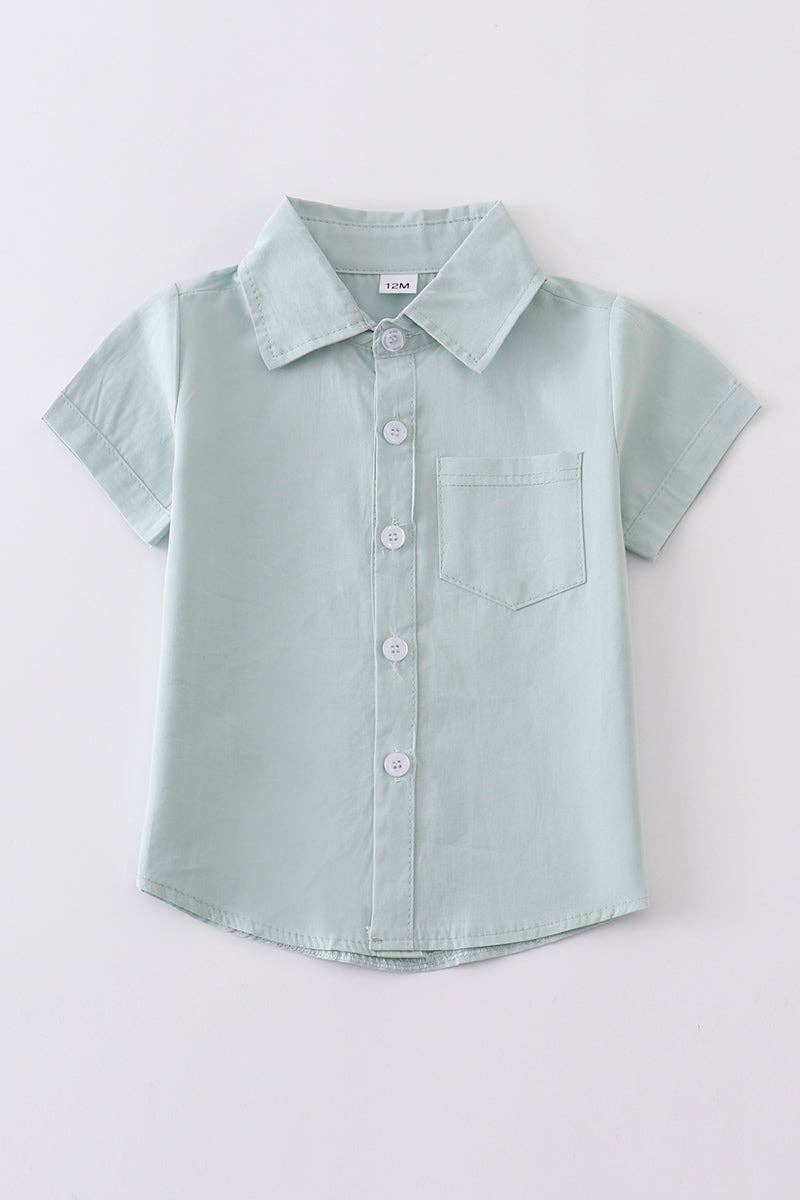Sage button-downs pocket boy shirt
