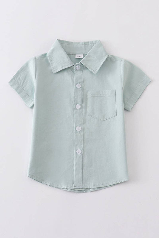 Sage button-downs pocket boy shirt